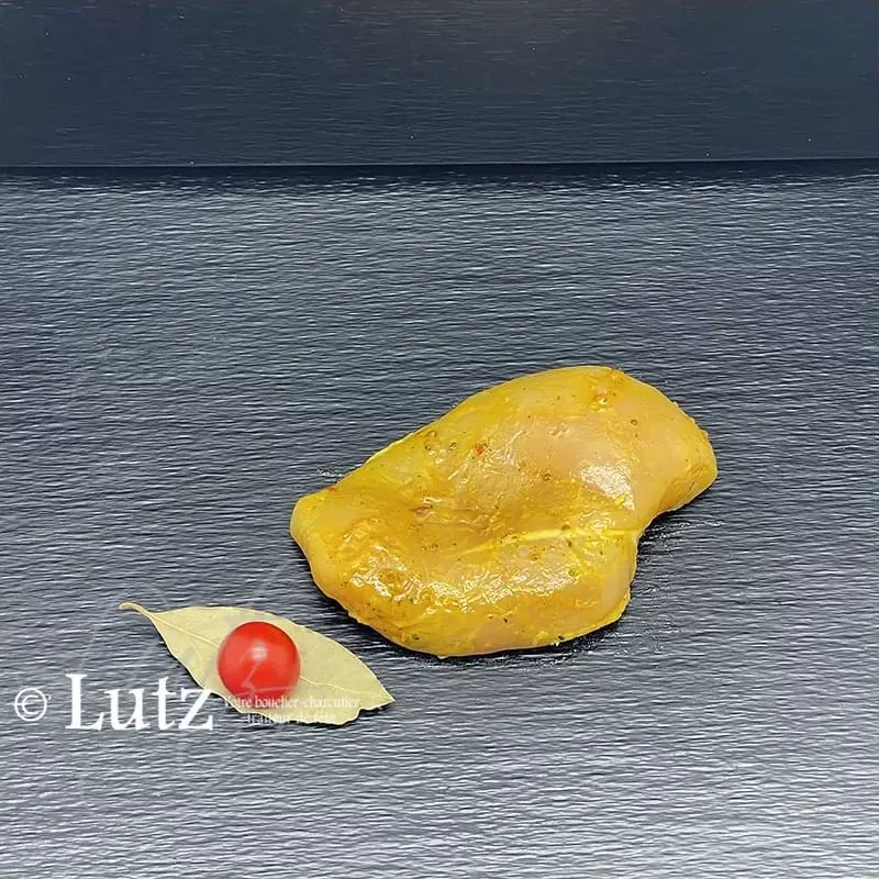 Escalope de poulet marinée