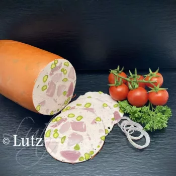 Saucisse de jambon pistachée