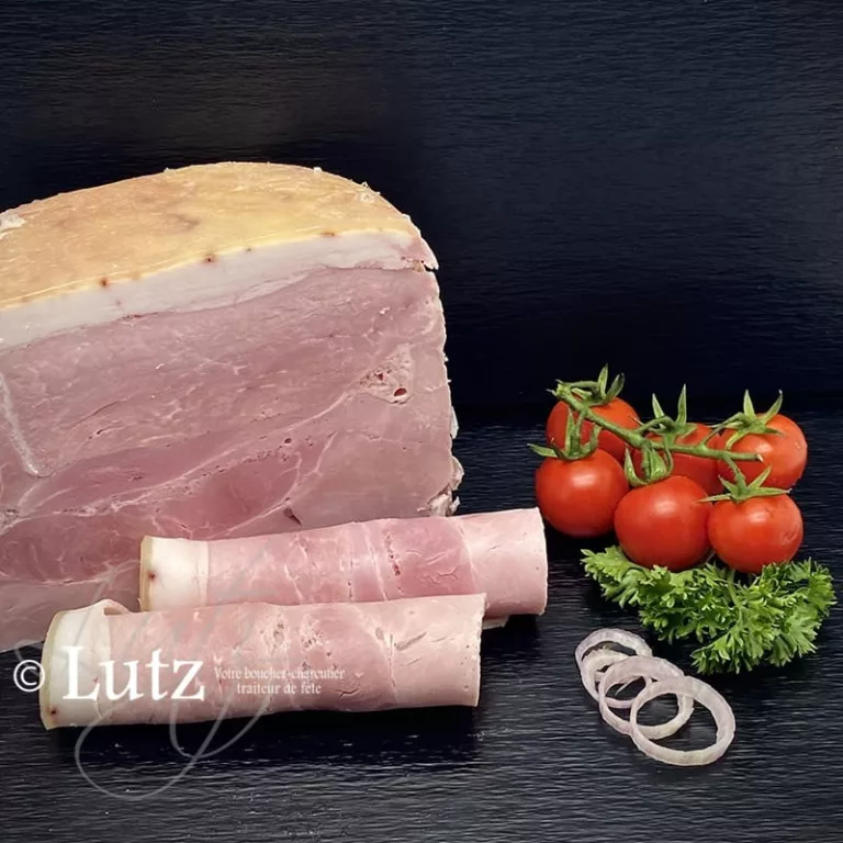 jambon cuit carré vu de près