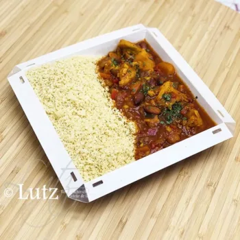 Tajine de poulet oriental et semoule