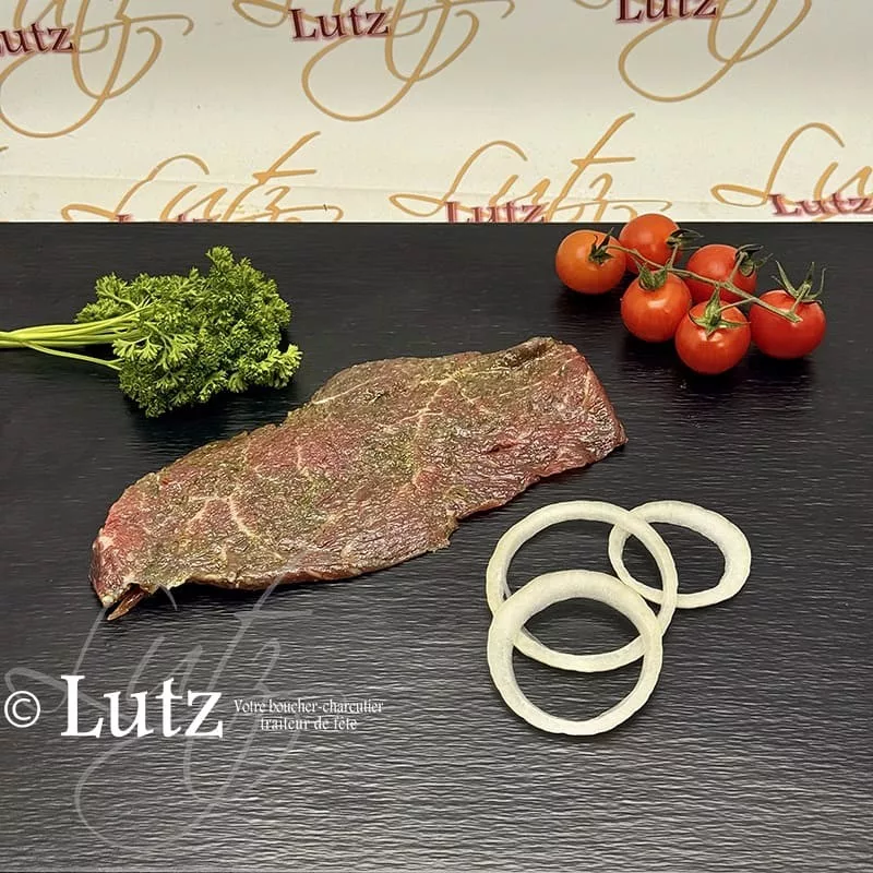 Steak rumsteak mariné